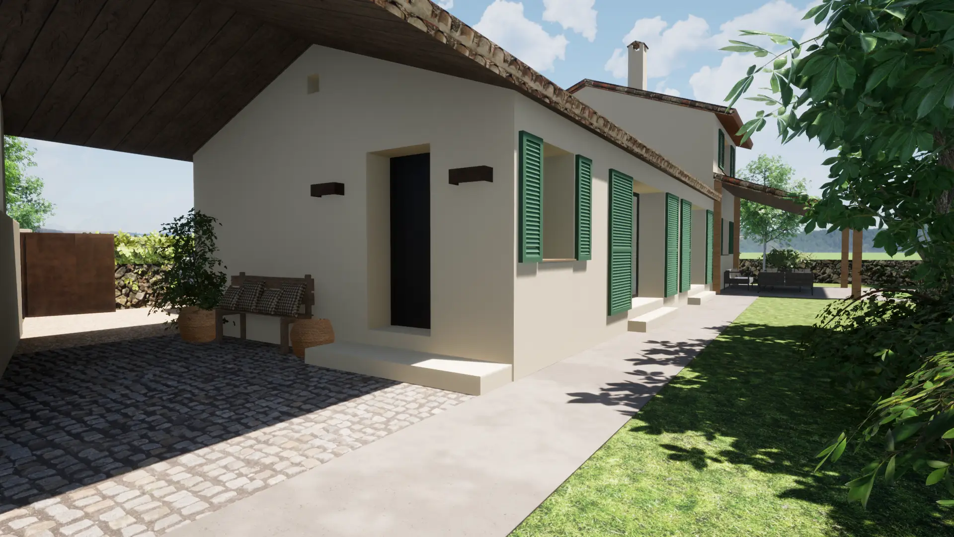 diseño de vivienda casa cañicosa en estudio de arquitectura en Madrid a noventa grados